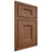 Shiloh Cabinetry Beaded Inset Statesville Alder Plain Cut Cola Door