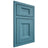 Shiloh Cabinetry Beaded Inset Statesville Hickory Plain Cut Aqua Door