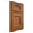 Shiloh Cabinetry Beaded Inset Statesville Hickory Plain Cut Chestnut Door