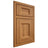 Shiloh Cabinetry Beaded Inset Statesville Hickory Plain Cut Medium Door