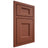 Shiloh Cabinetry Beaded Inset Statesville Maple Plain Cut Cayenne Door