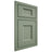 Shiloh Cabinetry Beaded Inset Statesville Poplar Plain Cut Moss Door