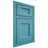 Shiloh Cabinetry Beaded Inset Statesville White Oak Plain Cut Aqua Door