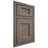 Shiloh Cabinetry Beaded Inset Statesville White Oak Plain Cut Clay Door