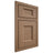 Shiloh Cabinetry Beaded Inset Statesville White Oak Plain Cut Medium Door