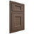 Shiloh Cabinetry Beaded Inset Statesville White Oak Plain Cut Mineral Door