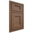 Shiloh Cabinetry Beaded Inset Statesville White Oak Quarter Sawn Autumn Door