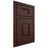 Shiloh Cabinetry Beaded Inset Summit Alder Plain Cut Umber Door