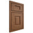 Shiloh Cabinetry Beaded Inset Summit Alder Plain Cut Walnut Door