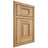 Shiloh Cabinetry Beaded Inset Summit Hickory Plain Cut Natural Door