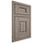 Shiloh Cabinetry Beaded Inset Summit Hickory Plain Cut Sterling Door