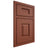 Shiloh Cabinetry Beaded Inset Summit Maple Plain Cut Cayenne Door