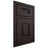 Shiloh Cabinetry Beaded Inset Summit Maple Plain Cut Espresso Door