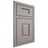 Shiloh Cabinetry Beaded Inset Summit Paintable Dovetail Gray Door