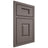 Shiloh Cabinetry Beaded Inset Summit Poplar Plain Cut Heatherstone Door