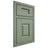 Shiloh Cabinetry Beaded Inset Summit Poplar Plain Cut Moss Door