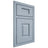 Shiloh Cabinetry Beaded Inset Summit Poplar Plain Cut Sky Door