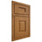 Shiloh Cabinetry Beaded Inset Summit Red Oak Plain Cut Autumn Door