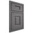 Shiloh Cabinetry Beaded Inset Summit Red Oak Plain Cut Cadet Door
