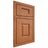 Shiloh Cabinetry Beaded Inset Summit Red Oak Plain Cut Harvest Door