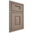 Shiloh Cabinetry Beaded Inset Summit White Oak Plain Cut Almond Door