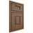 Shiloh Cabinetry Beaded Inset Summit White Oak Plain Cut Autumn Door