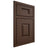 Shiloh Cabinetry Beaded Inset Summit White Oak Plain Cut Braun Door