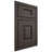 Shiloh Cabinetry Beaded Inset Summit White Oak Plain Cut Creekside Door