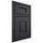 Shiloh Cabinetry Beaded Inset Summit White Oak Plain Cut Harbor Door