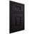 Shiloh Cabinetry Beaded Inset Summit White Oak Plain Cut Ink Door