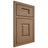 Shiloh Cabinetry Beaded Inset Summit White Oak Plain Cut Medium Door