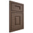 Shiloh Cabinetry Beaded Inset Summit White Oak Plain Cut Mineral Door