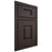 Shiloh Cabinetry Beaded Inset Summit White Oak Plain Cut Morel Door