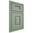 Shiloh Cabinetry Beaded Inset Summit White Oak Plain Cut Moss Door