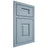Shiloh Cabinetry Beaded Inset Summit White Oak Plain Cut Sky Door