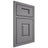 Shiloh Cabinetry Beaded Inset Summit White Oak Plain Cut Sterling Door