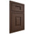 Shiloh Cabinetry Beaded Inset Summit White Oak Quarter Sawn Braun Door