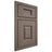 Shiloh Cabinetry Beaded Inset Summit White Oak Quarter Sawn Clay Door