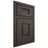 Shiloh Cabinetry Beaded Inset Summit White Oak Quarter Sawn Creekside Door