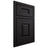 Shiloh Cabinetry Beaded Inset Summit White Oak Quarter Sawn Espresso Door