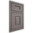 Shiloh Cabinetry Beaded Inset Summit White Oak Quarter Sawn Flagstone Door