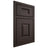 Shiloh Cabinetry Beaded Inset Summit White Oak Quarter Sawn Morel Door