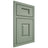 Shiloh Cabinetry Beaded Inset Summit White Oak Quarter Sawn Moss Door