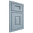 Shiloh Cabinetry Beaded Inset Summit White Oak Quarter Sawn Sky Door