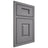 Shiloh Cabinetry Beaded Inset Summit White Oak Quarter Sawn Sterling Door