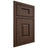 Shiloh Cabinetry Beaded Inset Summit White Oak Rift Cut Braun Door
