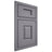 Shiloh Cabinetry Beaded Inset Summit White Oak Rift Cut Cadet Door
