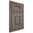 Shiloh Cabinetry Beaded Inset Summit White Oak Rift Cut Clay Door