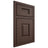Shiloh Cabinetry Beaded Inset Summit White Oak Rift Cut Dusk Door