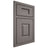 Shiloh Cabinetry Beaded Inset Summit White Oak Rift Cut Flagstone Door